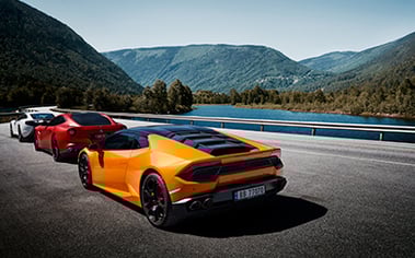 Sports car yellow