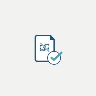 Product sheet excess icon