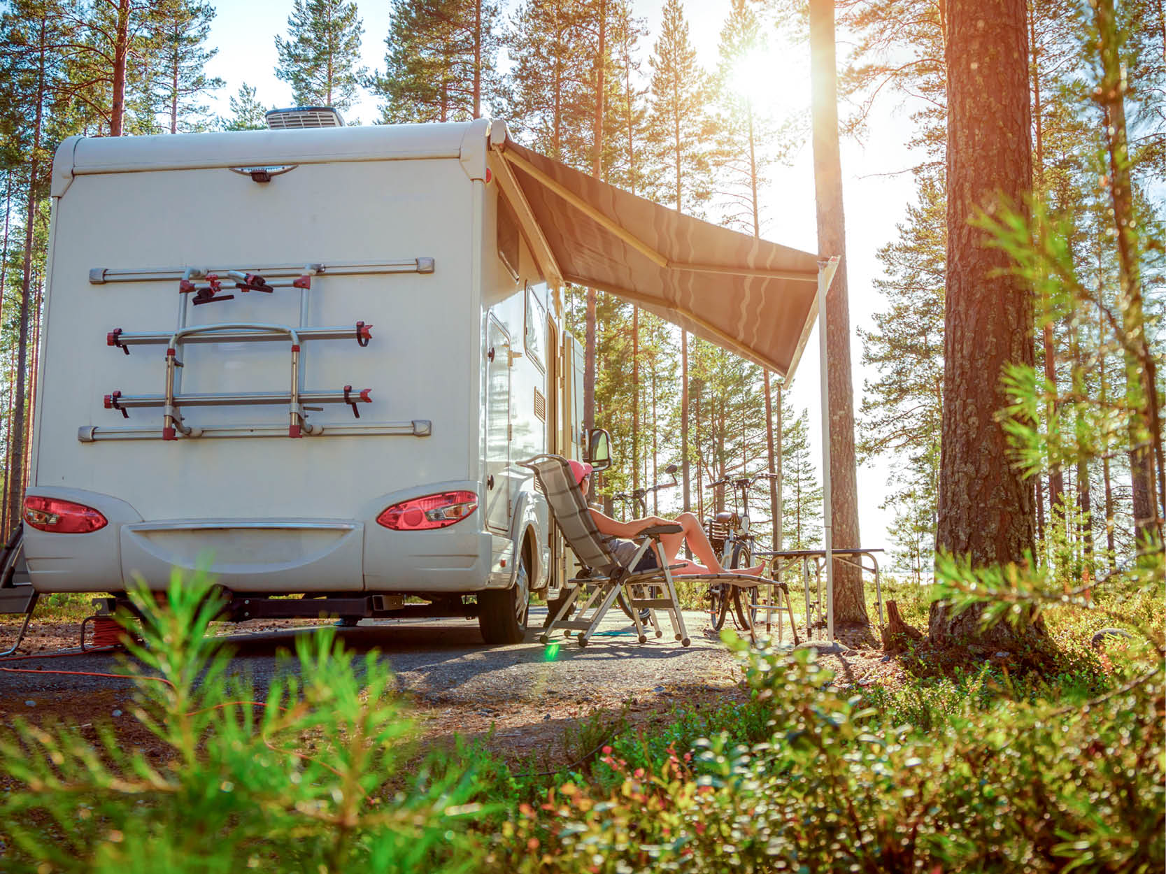 Camper parked