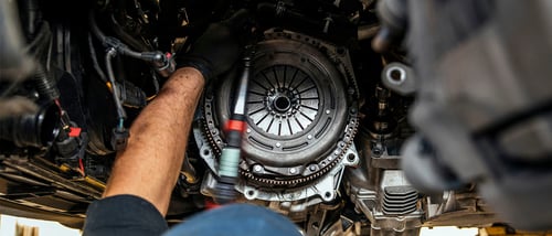 En växellåda i en bil